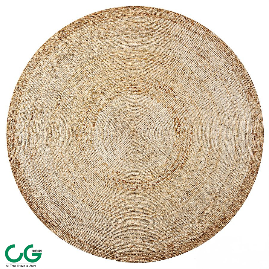 Round jute rug 200